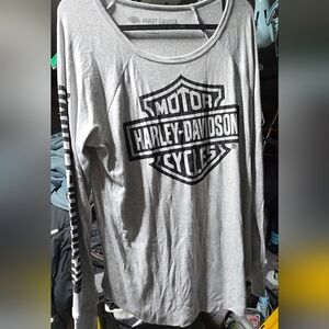 SUPER SOFT Harley-Davidson Gray Long Sleeve Shirt
